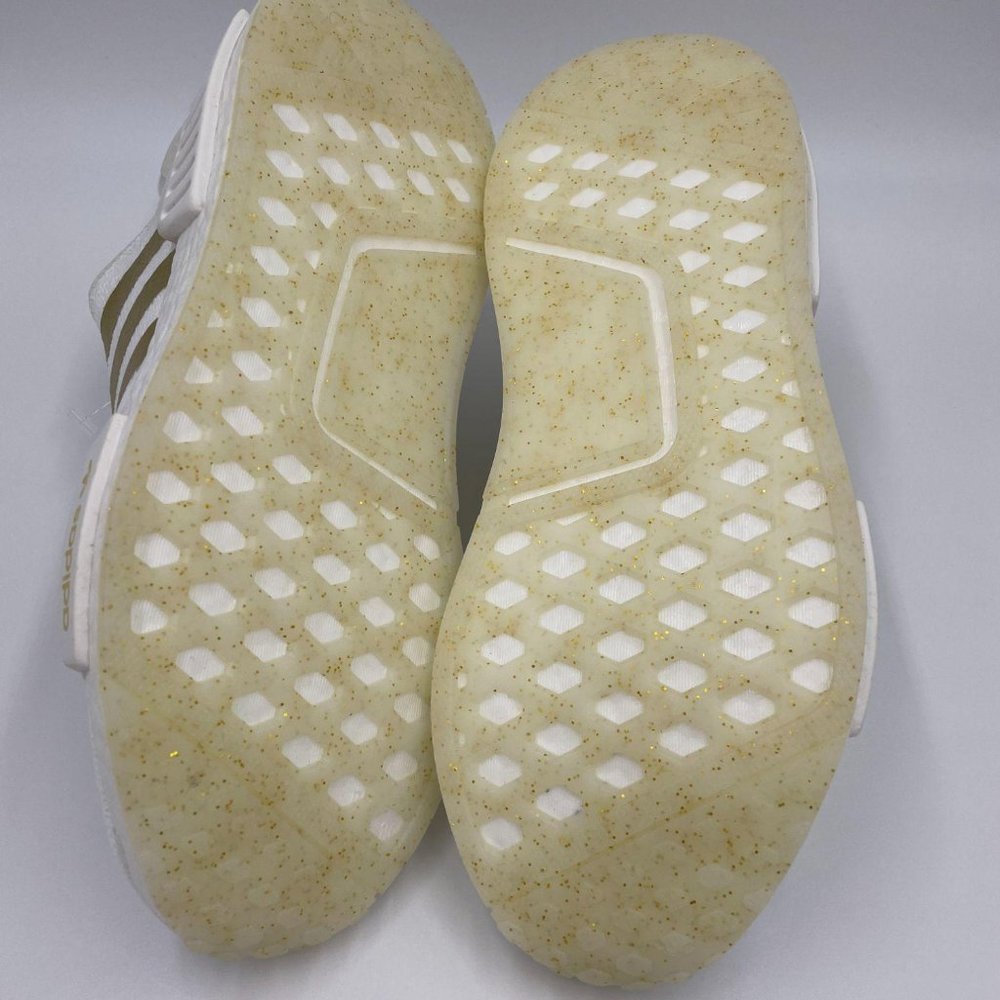 adidas NMD R1 White / Gold Womens Shoes - Picture 6 of 8